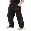 Men Gothic Pant Bondage Trouser Black Red Punk Rock Short Pants Punk Trouser Men Baggy Pants